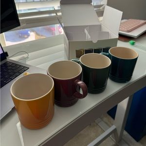 NEW LE CREUSET SET OF MUGS